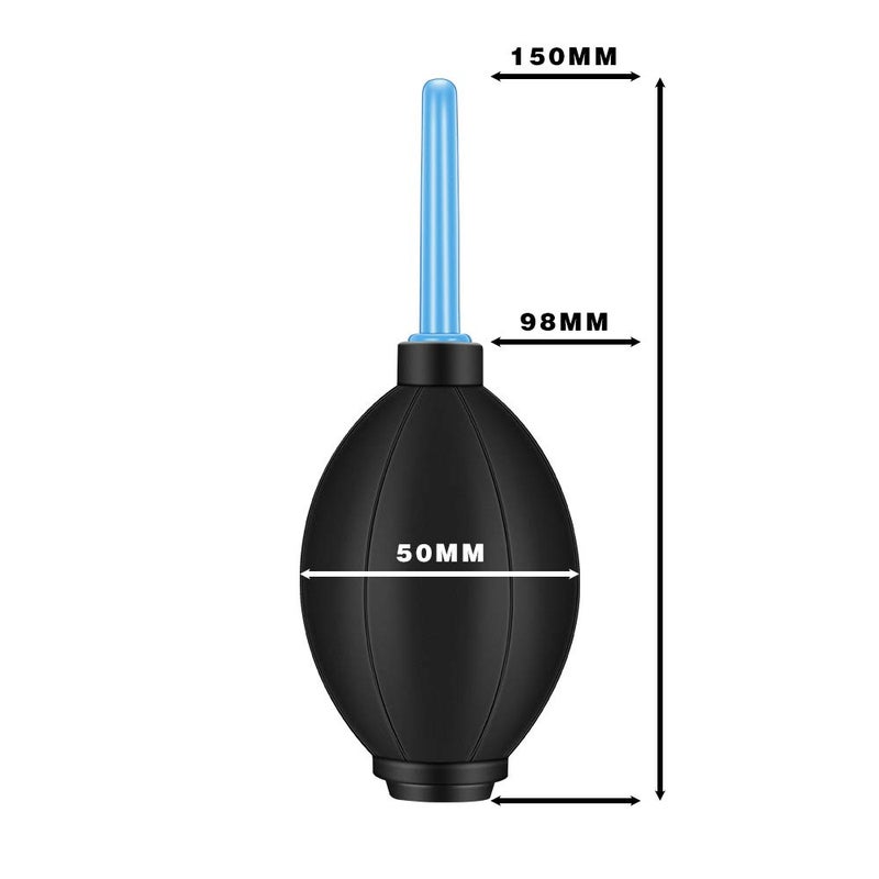 SUPON Rubber Air Blower Pump Dust Cleaner for Lens CCD Camera Black - Image 2